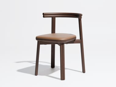 Sedia in frassino con seduta imbottita TWILL DESIGN BY THEM