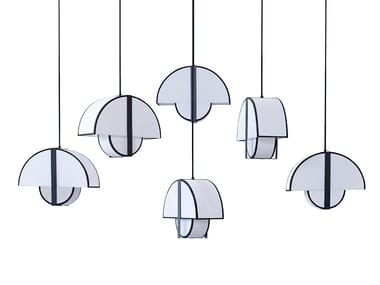 Lampada a sospensione a LED in tessuto CHANDELIER 6 GRAND ARTO DESIGNHEURE