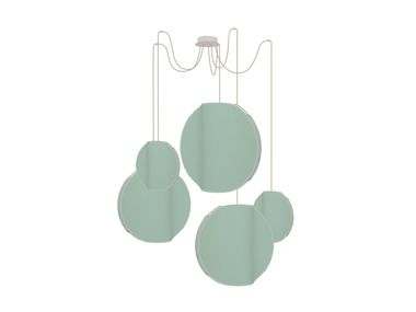 Lampada a sospensione a LED in tessuto MOON 5 DESIGNHEURE