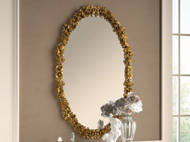 Specchio ovale con cornice da parete DIAMANTE CASA +39