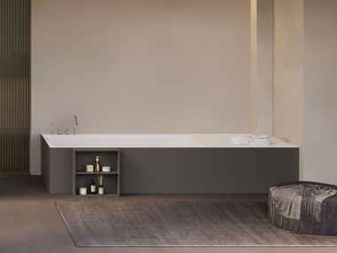 Rectangular Corian® bathtub LAB DISENIA