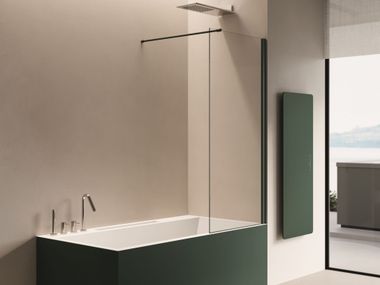 Fixed bathtub wall panel WALK-IN DISENIA