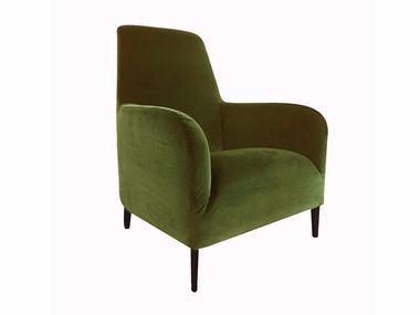 High-back fabric armchair with removable cover DIVANITAS Verzelloni