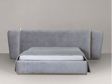 Upholstered fabric king size bed ALEXANDER DIVIANA