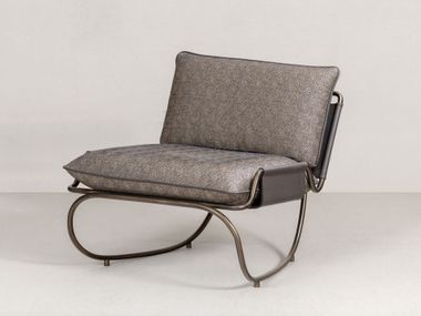 Sled base fabric easy chair AR.12 DIVIANA