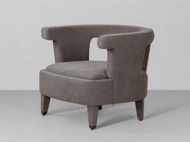 Fabric easy chair with armrests AR.02 DIVIANA