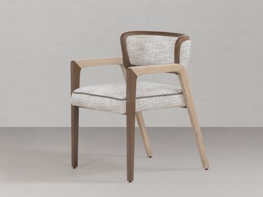 Wooden and fabric chair with armrests CH.10 DIVIANA