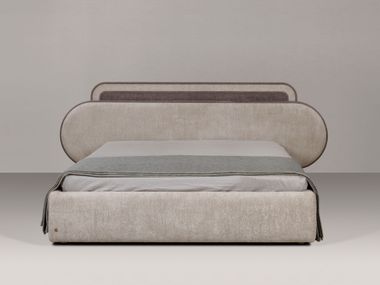 Upholstered fabric king size bed EMMA DIVIANA