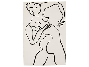 Tappeto rettangolare in polipropilene su misura NUDE DANCE DIZA