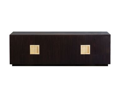 Ebony sideboard with doors GILBERT MEDIO DOM Edizioni