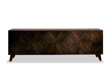 Ebony sideboard with doors MICHEL MEDIO DOM Edizioni