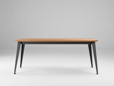 Extending rectangular wooden dining table DON ONDARRETA