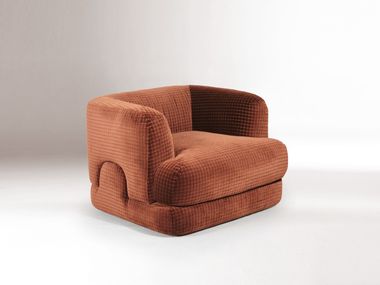 Swivel fabric armchair with armrests MOSAICO Dooq Details