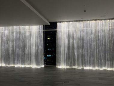 Luminous fabric with optical fibre for curtains Curtains DREAMLUX®