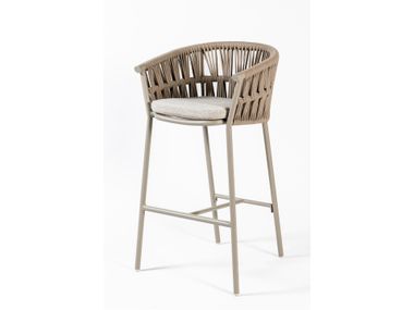 High garden stool with back FRIDA DRIGANI
