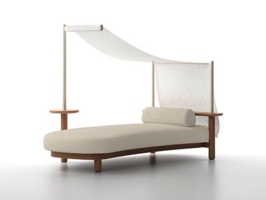 Garden daybed with headrest ZEFIRO DRIGANI