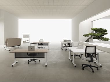 DVO, NOBU Scrivania componibile in melaminico e metallo