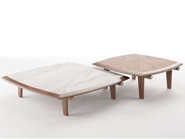 Mesa de centro quadrada baixa para sala de estar HE LE Dash Casa