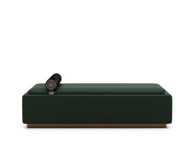 Upholstered leather day bed with headrest ORBIT WONDERLAND Dash Casa