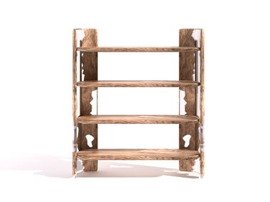 Open freestanding wooden shelving unit RONG Dash Casa