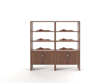 Freestanding wooden bookcase ROUND Dash Casa