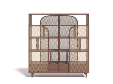 Freestanding wooden shelving unit SILENCE Dash Casa