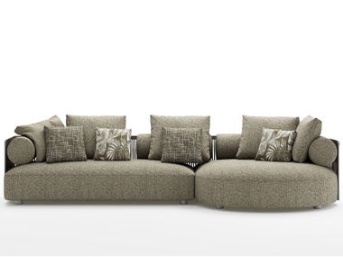 Sofá de tecido com chaise-longues YUN XIAO Dash Casa