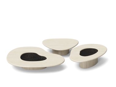 Set de mesas de apoio de pedra para sala de estar YUN XIAO Dash Casa