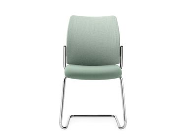 Cantilever stackable fabric chair without armrests CLYNN Dauphin