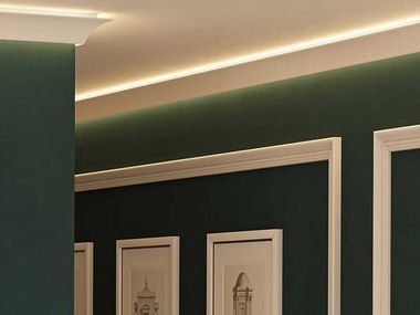 Ceiling-mounted frame with LED lighting MOOVE.DÉCOR CORONA Déco