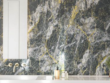 Large marble-effect wall panels for interior cladding MOOVE.PANELS MATERIA Déco