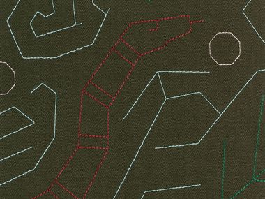 Tissu pour rideaux RUN AMOK Dedar