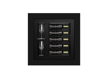 Cantinetta vino refrigerata con fissaggio a parete e illuminazione integrata QUADRO VINO N. 52 Della Marta