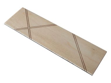 Solid wood bookmark INLAY Deodara