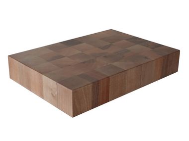 Rectangular walnut chopping board LINEAR Deodara