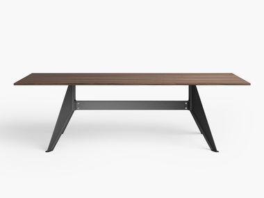 Rectangular table in aluminium and wood CAST Desalto