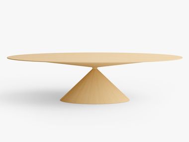 Oval wooden table MAXI CLAY WOOD Desalto