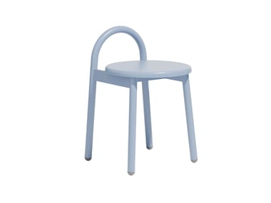 Sgabello basso in acciaio verniciato a polvere BOBBY DESIGN BY THEM