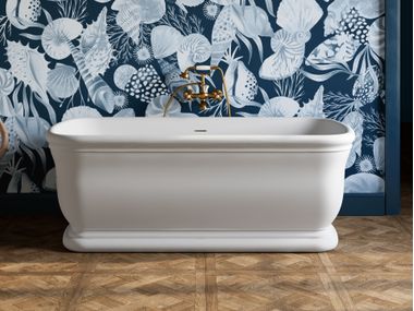 Oval White Tec Plus bathtub HOLLYWOOD WHITE Devon&Devon