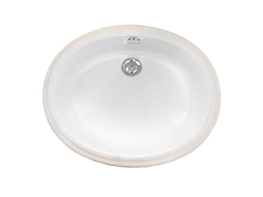 Devon&Devon, WHITE 50 - 2RALS50 Lavabo da incasso sottopiano ovale