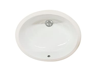 Devon&Devon, WHITE 50 - RALS50 Lavabo ovale da incasso sottopiano