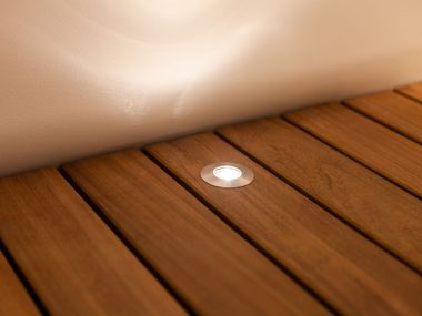 Outdoor LED walkover light stainless steel steplight EOS Dexter Lighting