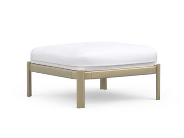 Square aluminium garden pouf NEXO Diabla