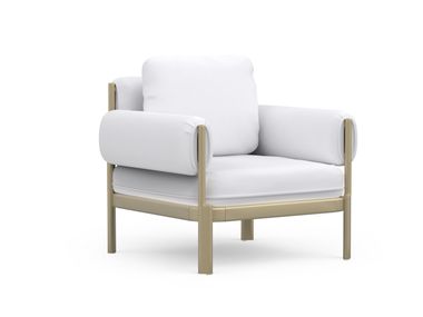 Aluminium garden armchair with armrests NEXO Diabla