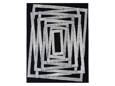 Rectangular fabric rug FERMATI Dinodo Studio
