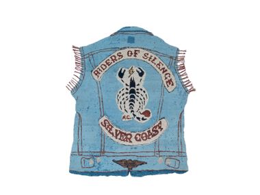 Handmade fabric rug RIDERS OF SILENCE Dinodo Studio