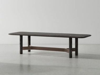 Low rectangular oak coffee table STILT District Eight