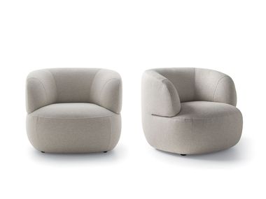 Swivel fabric armchair with armrests ISLA Ditre Italia