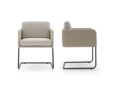 Cantilever upholstered fabric chair VIGA Ditre Italia