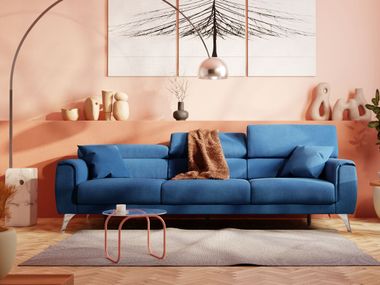 Recliner fabric sofa CARAVAGGIO Divani.Store